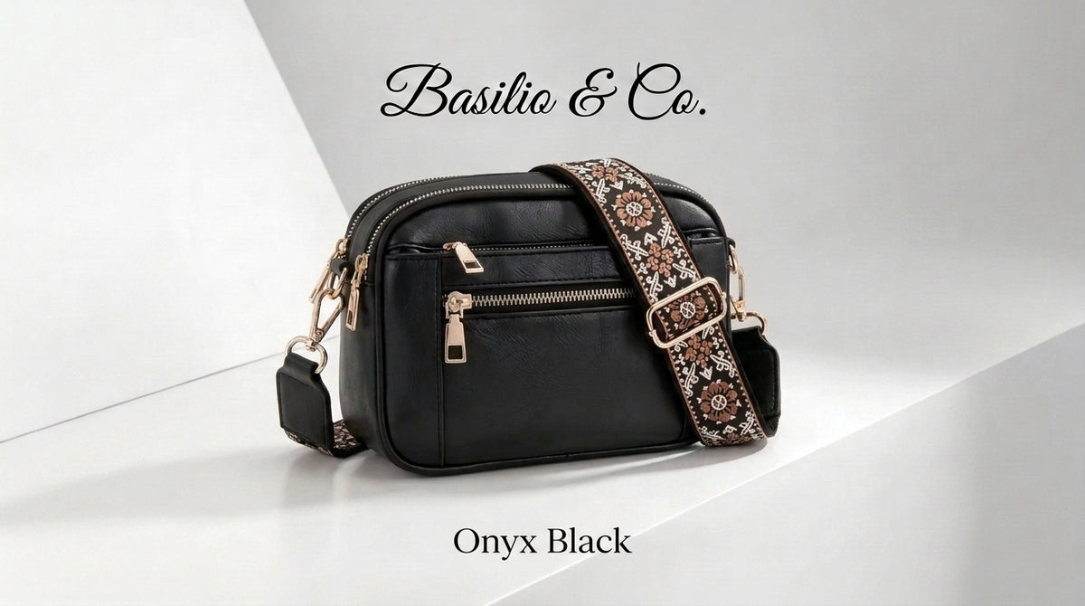Milan Vegan Leather Multi-Pocket Crossbody Bag