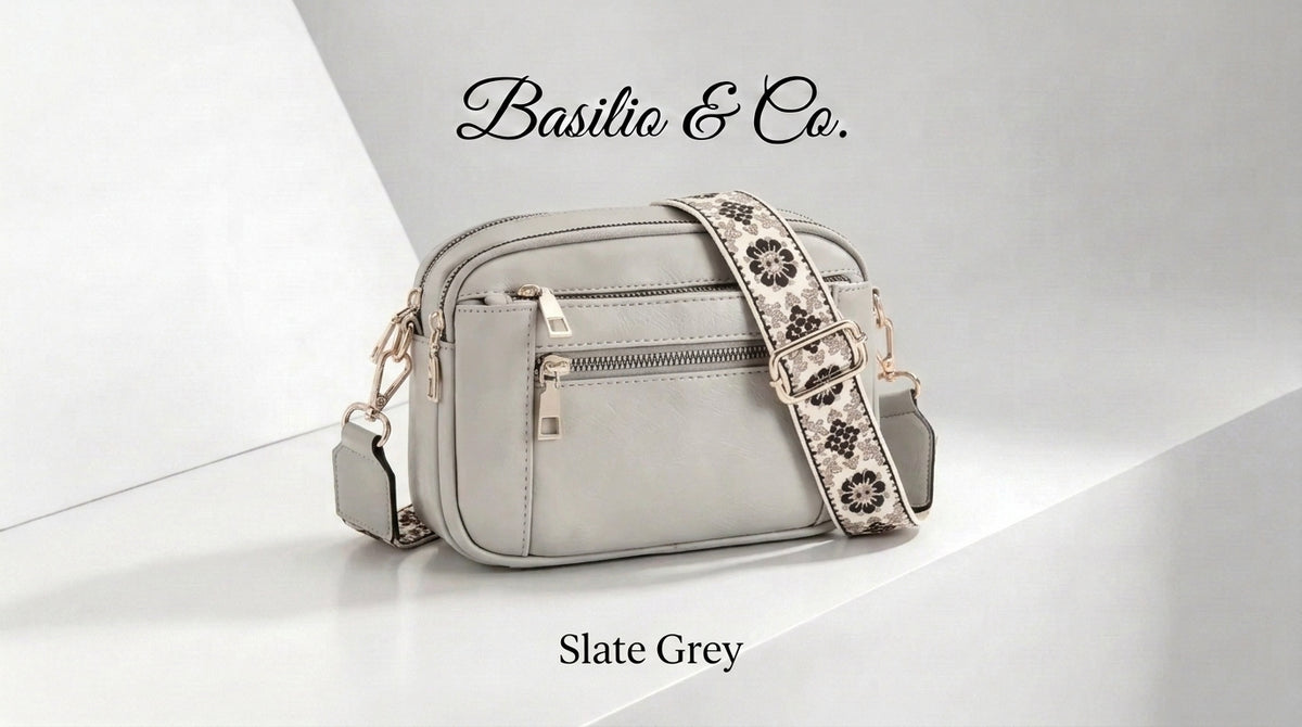 Milan Vegan Leather Multi-Pocket Crossbody Bag
