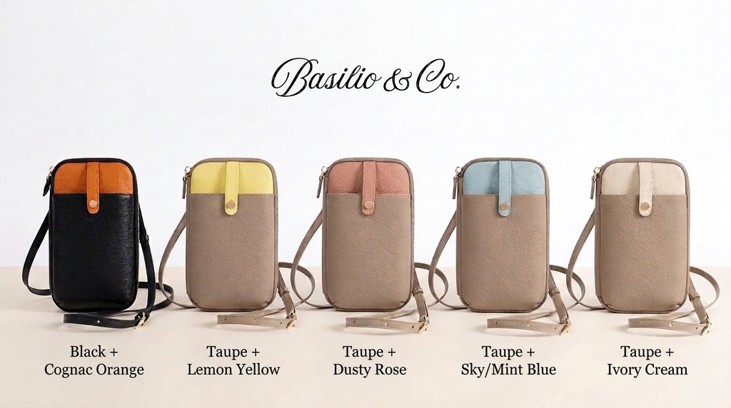 Siena Genuine Leather Crossbody Phone Wallet