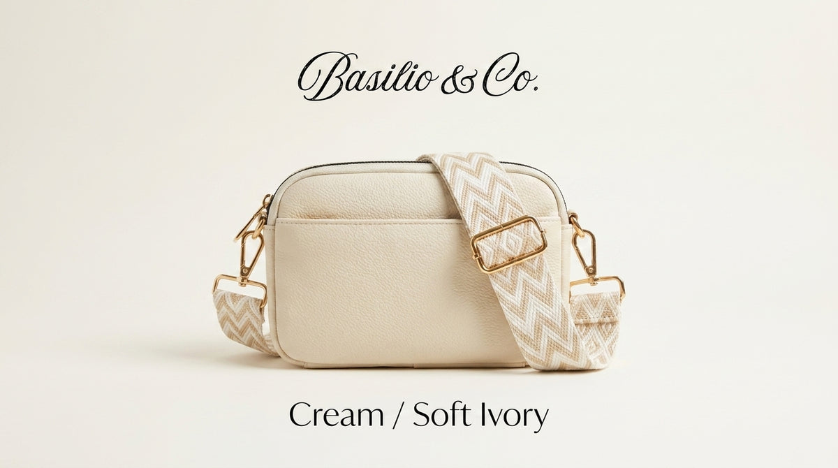 Maya Vegan Leather Woven-Strap Camera Crossbody